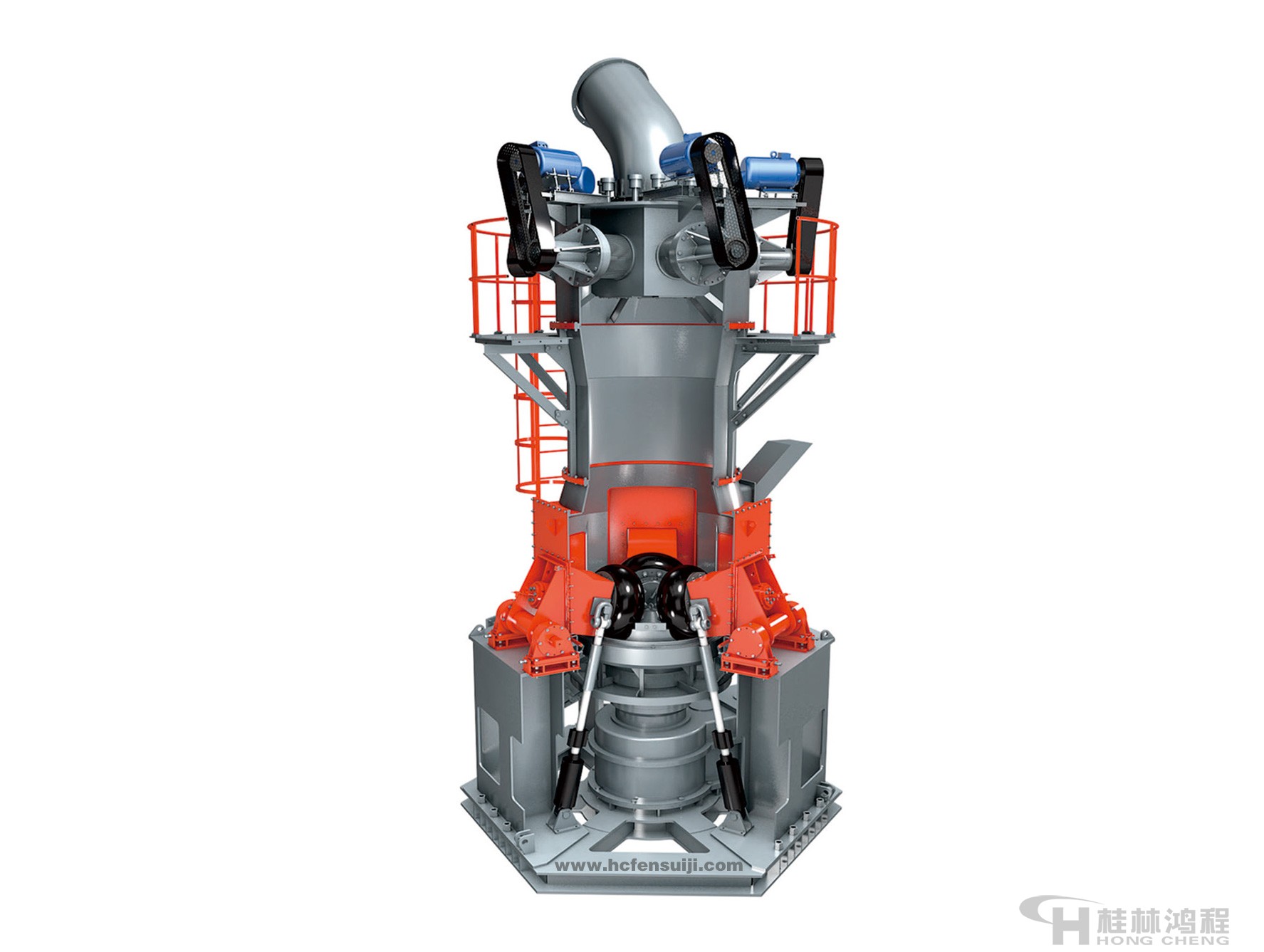 礦石磨機(jī)HLMX細(xì)粉立式磨粉機(jī)超細(xì)立磨剖面圖